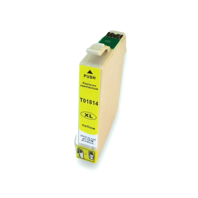 EPSON (COMPATIBLE) - Epson T1814 Jaune Cartouche d'encre générique C13T18144012
