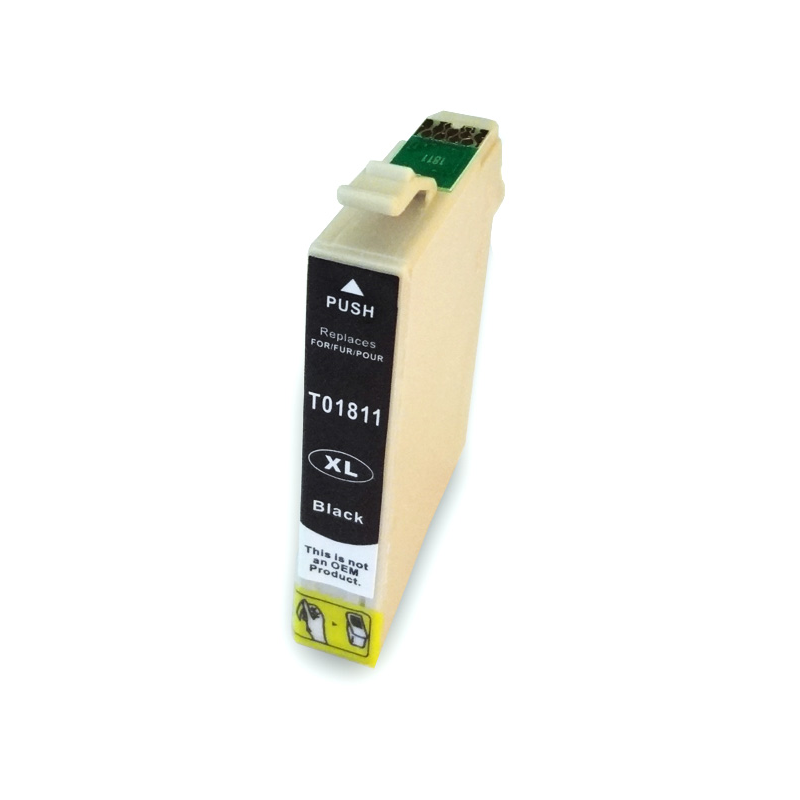 EPSON (COMPATIBLE) - Epson T1811 Noir Cartouche d'encre générique C13T18114012
