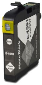 COMPATIBLE EPSON - T1591 Noir Photo (17 ml) Cartouche encre générique Epson C13T15914010