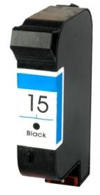 HP (COMPATIBLE) - HP 15 Noir Cartouche d'encre remanufacturée C6615DE