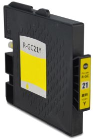 COMPATIBLE RICOH - GC-21 Jaune (1000 pages) Cartouche gel remanufacturée Ricoh