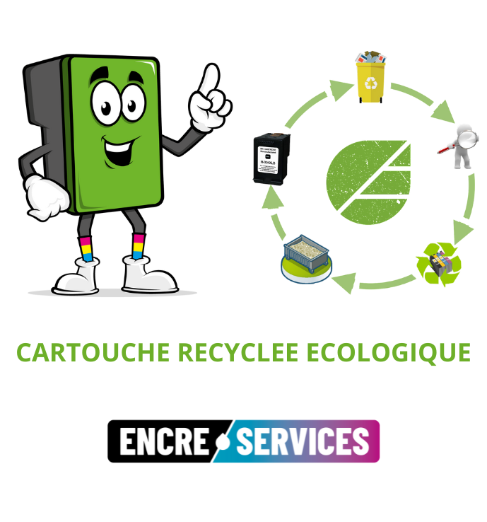 Cartouche d'encre recyclée compatible avec HP 304 XL (Couleur