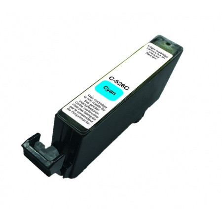 COMPATIBLE HAUT DE GAMME CANON - CLI-526 Cyan Cartouche remanufacturée Canon Qualité Premium (puce intégrée)