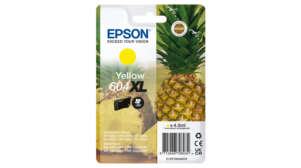 EPSON (ORIGINAL) - Epson 604XL Jaune Cartouche d'encre originale C13T10H44010