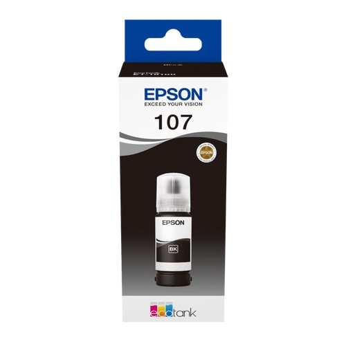 EPSON (ORIGINAL) - Epson 107 Noir Bouteille d'encre originale C13T09B140