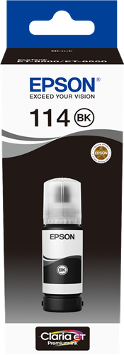 EPSON ORIGINAL - Epson 114 Noir (70 ml) Bouteille recharge d'encre de marque C13T07A140