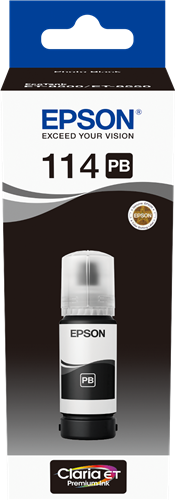 EPSON (ORIGINAL) - Epson 114 Noir Photo Bouteille d'encre originale C13T07B140