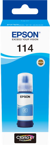 EPSON ORIGINAL - Epson 114 Cyan (70 ml) Bouteille recharge d'encre de marque C13T07B240