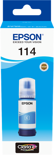 EPSON (ORIGINAL) - Epson 114 Cyan Bouteille d'encre originale C13T07B240