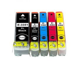EPSON (COMPATIBLE) - Epson T3357 Pack de 5 cartouches d'encre génériques C13T33574012