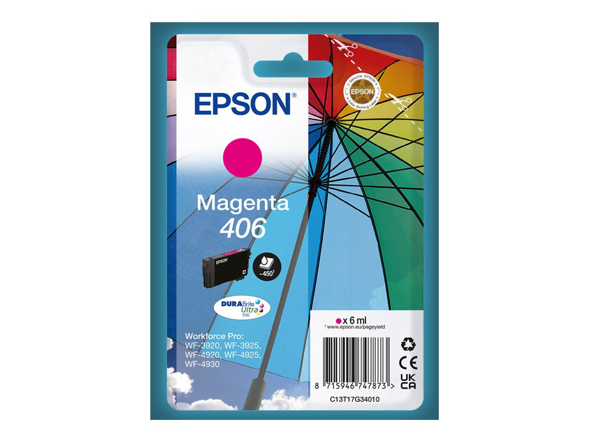 EPSON (ORIGINAL) - Epson 406 Magenta Cartouche Encre Originale C13T17G34010