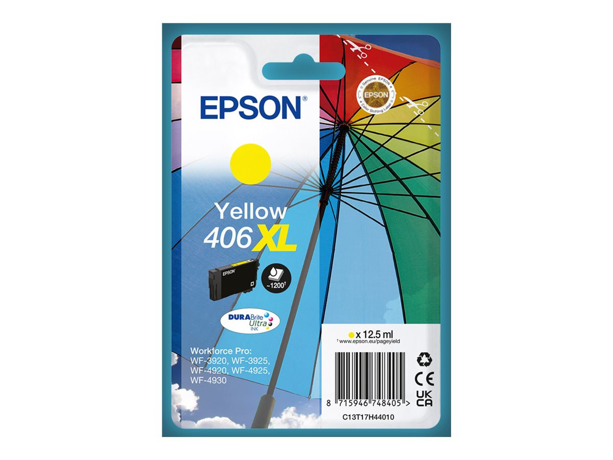 EPSON (ORIGINAL) - Epson 406XL Jaune Cartouche Encre Originale C13T17H44010