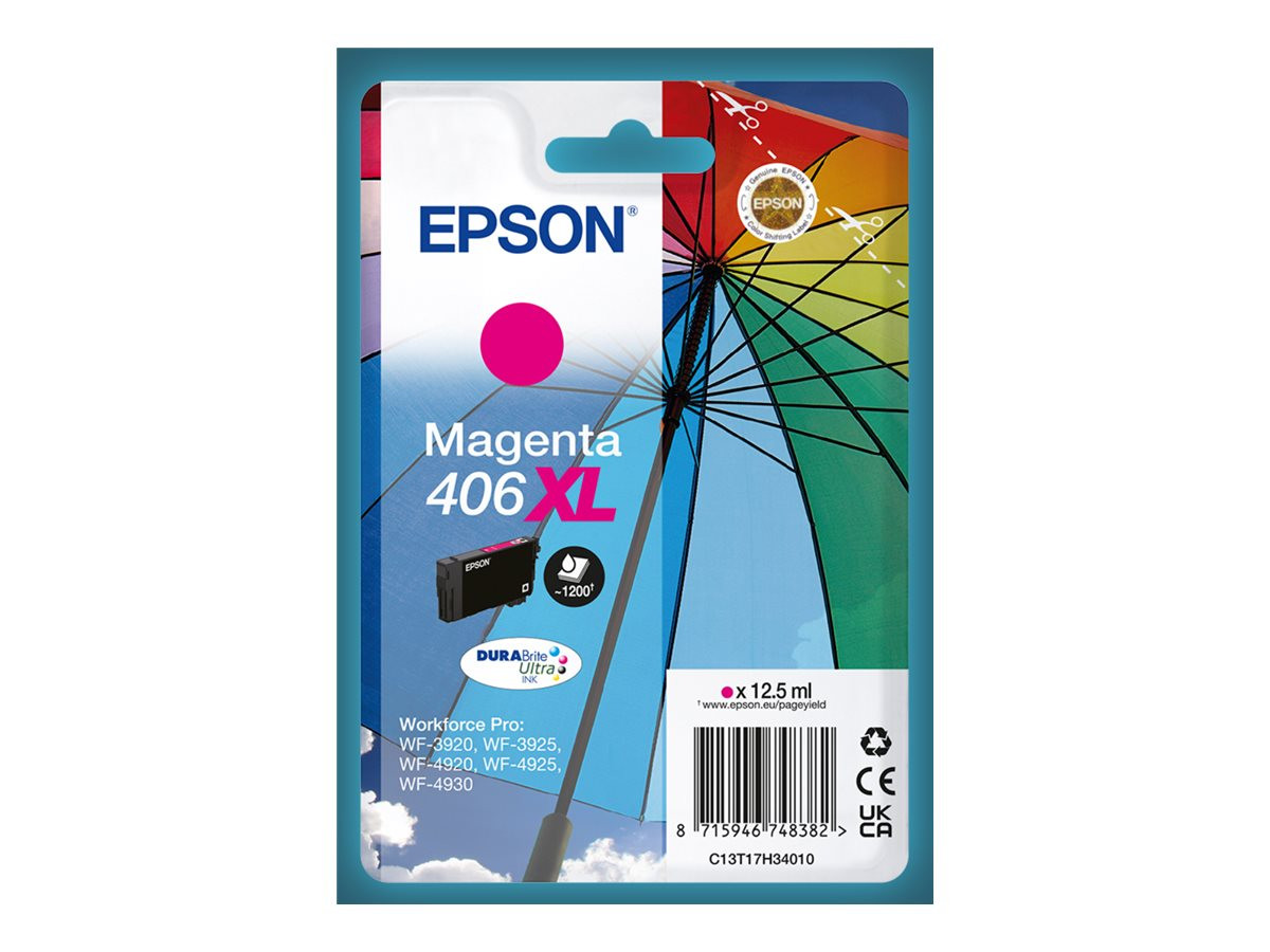 EPSON (ORIGINAL) - Epson 406XL Magenta Cartouche Encre Originale C13T17H34010