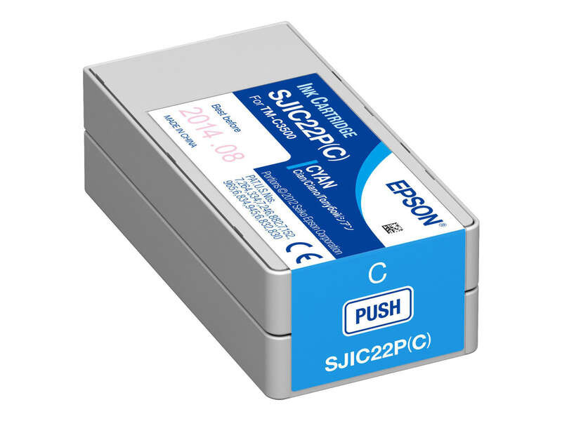EPSON (ORIGINAL) - Epson SJIC22PC Cyan Cartouche Encre Original C33S020602