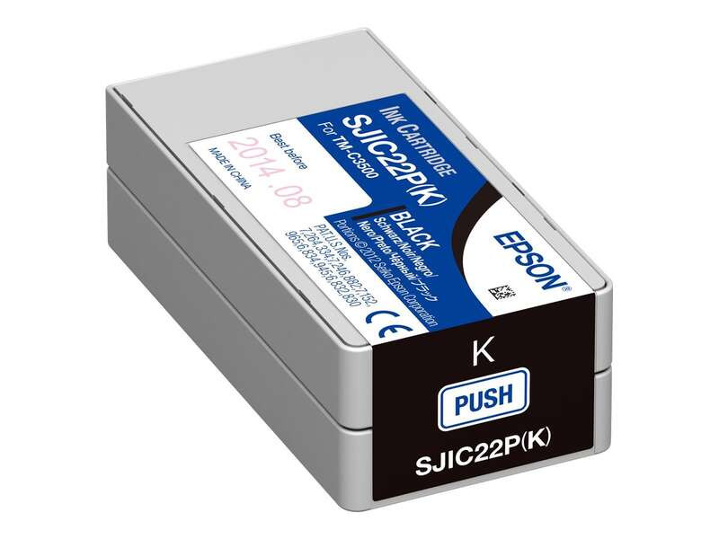 EPSON (ORIGINAL) - Epson SJIC22PK Noir Cartouche Encre Original C33S020601