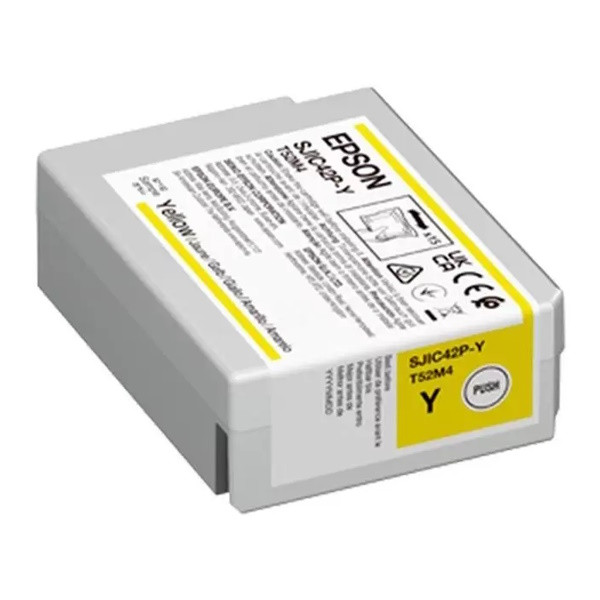 EPSON (ORIGINAL) - Epson SJIC42PBY Jaune Cartouche Encre Originale C13T52M440