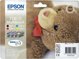 EPSON ORIGINAL - Epson T0615 Multipack de 4 cartouches (Noir, Cyan, Magenta, Jaune)