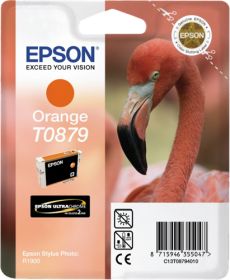 EPSON ORIGINAL - Epson T0879 Orange (11 ml) Cartouche de marque
