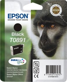 EPSON (ORIGINAL) - Epson T0891 Noir Cartouche d'encre originale C13T08914010