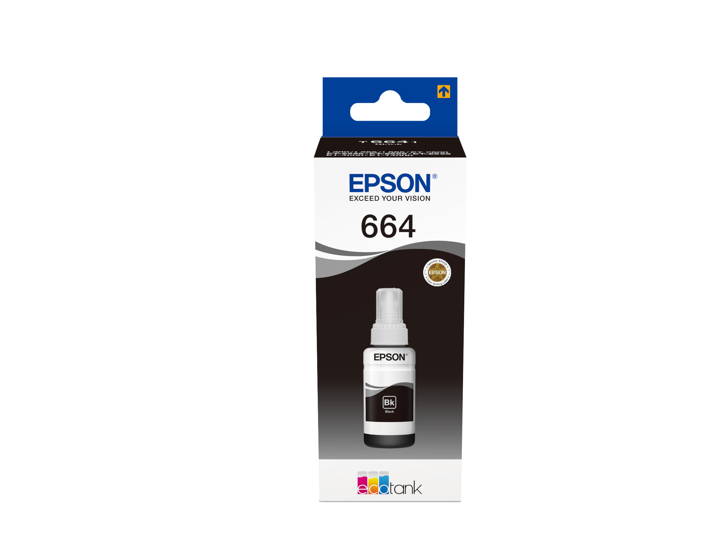 EPSON (ORIGINAL) - Epson T6641 Noir Bouteille encre originale C13T664140