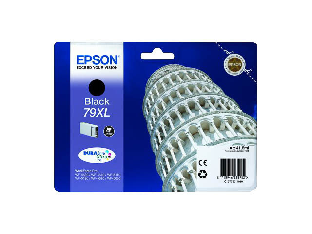 EPSON (ORIGINAL) - Epson T7901 Noire Cartouche d'encre originale C13T79014010