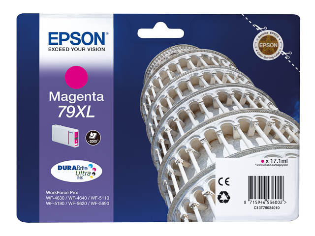 EPSON (ORIGINAL) - Epson T7903 Magenta Cartouche d'encre originale C13T79034010