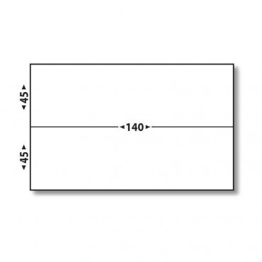 ETIQUETTES - 140 x 90 (2x45mm) - Boîte de 1000 étiquettes d'affranchissement double blanches