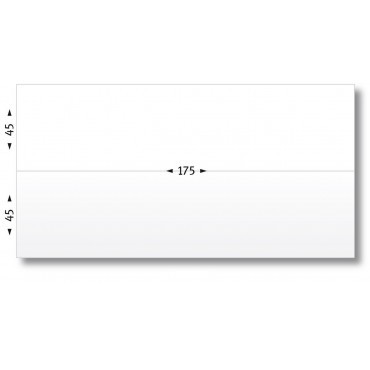 ETIQUETTES - 175 x 90 (2x45mm) - Boîte de 1000 étiquettes d'affranchissement double blanches