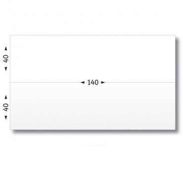 ETIQUETTES - 140 x 80 (2x40mm) - Boîte de 1000 étiquettes d'affranchissement double blanches