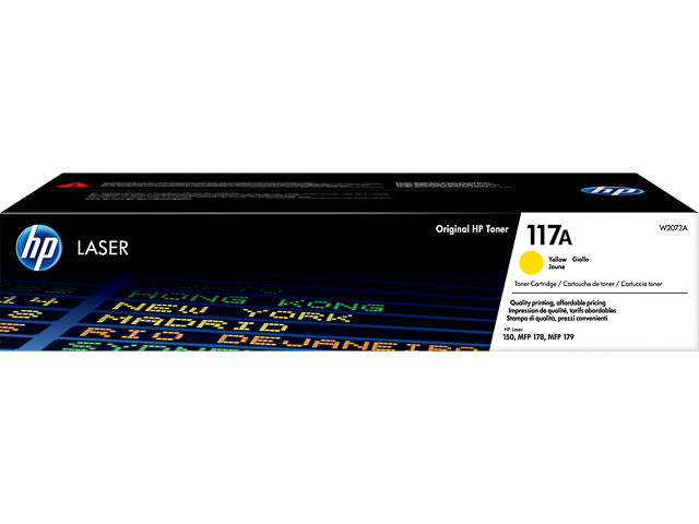 HP (ORIGINAL) - HP 117A Jaune Cartouche de toner originale W2072A