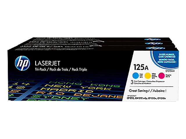 HP (ORIGINAL) - HP 125AM Pack de 3 Cartouches de toner originales 125A
