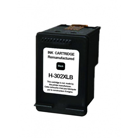 HP (COMPATIBLE PREMIUM) - HP 302XL Noir Cartouche d'encre remanufacturée F6U68AE Qualité Premium