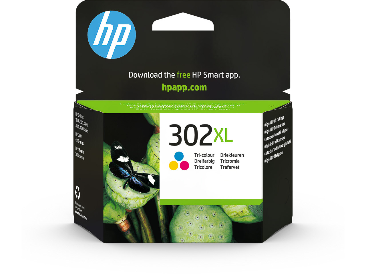 HP (ORIGINAL) - HP 302XL Tricolor Cartouche d'encre originale F6U67AE