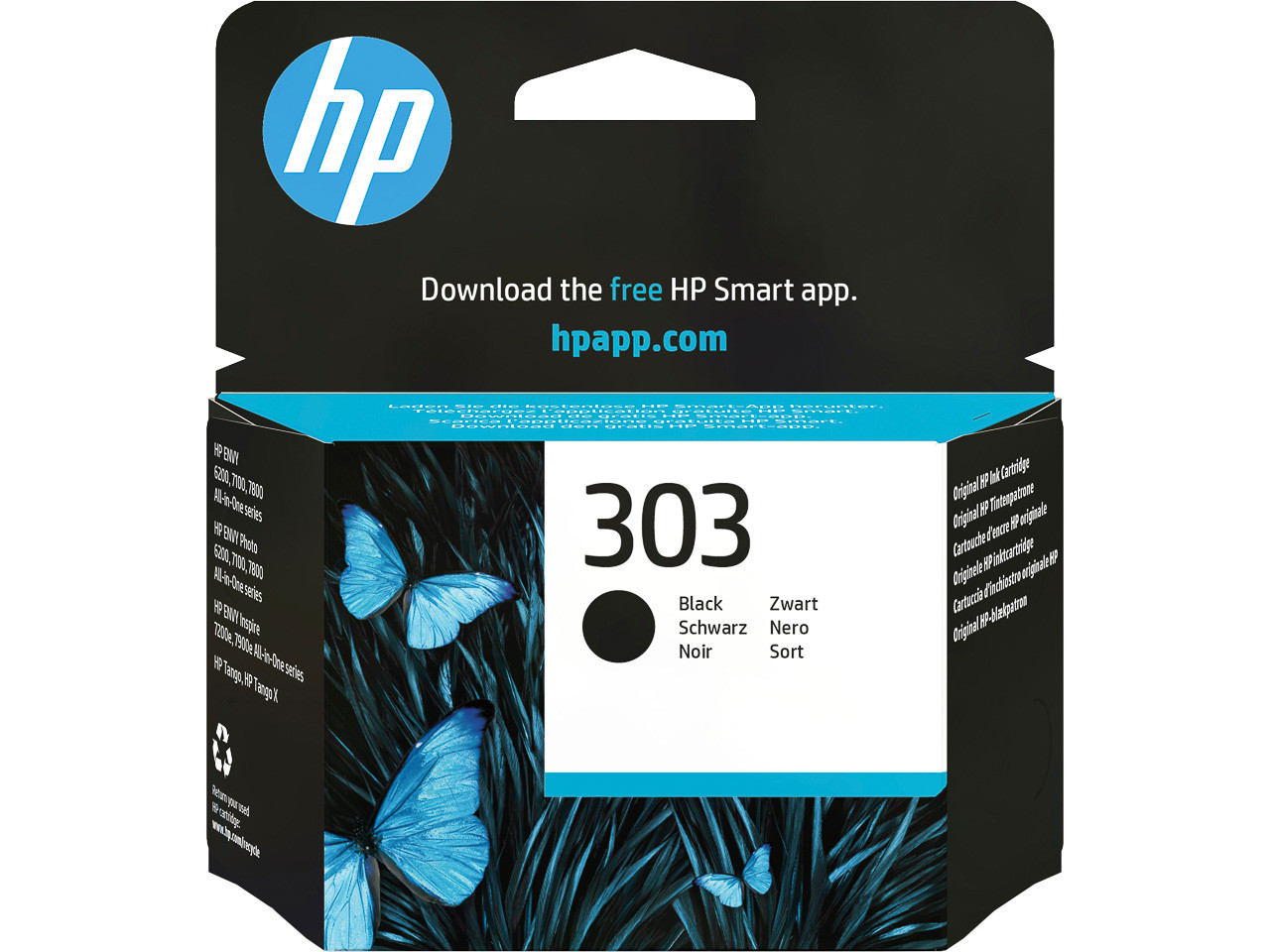 HP (ORIGINAL) - HP 303 Noir Cartouche d'encre originale T6N02AE