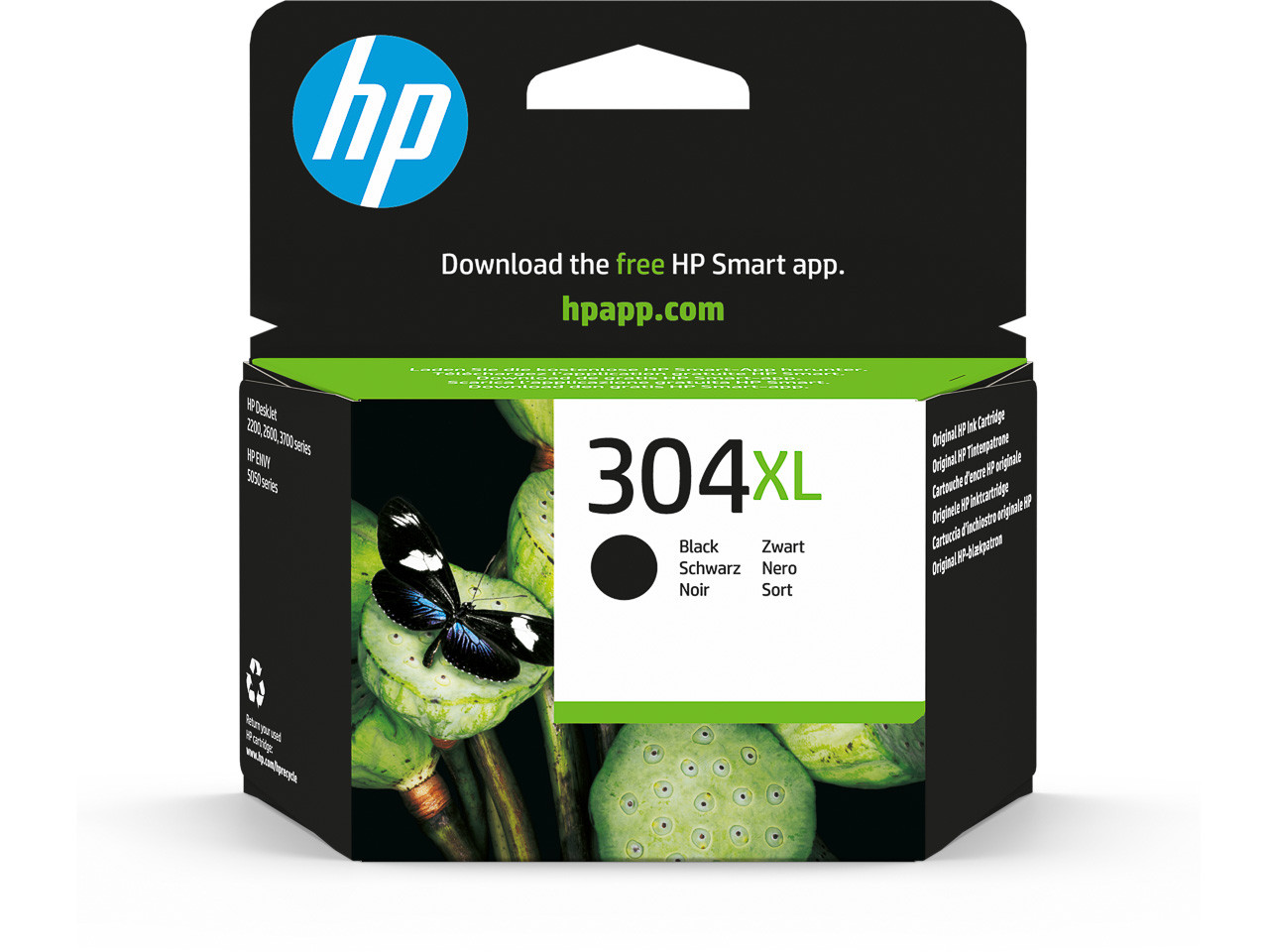 HP (ORIGINAL) - HP 304XL Noir Cartouche d'encre originale N9K08AE