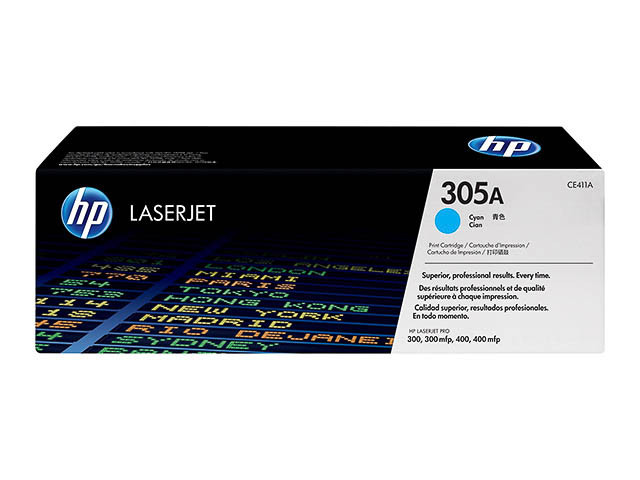 HP (ORIGINAL) - HP 305A Cyan Cartouche de toner originale CE411A