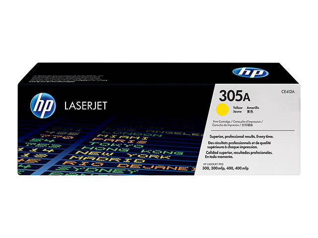 HP (ORIGINAL) - HP 305A Jaune Cartouche de toner originale CE412A