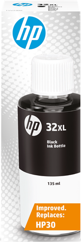 HP ORIGINAL - HP 32XL Noir (135 ml) Bouteille recharge d'encre de marque 1VV24AE