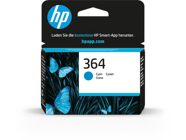 HP (ORIGINAL) - HP 364 Cyan Cartouche d'encre originale CB318EE