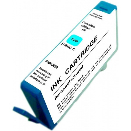 HP (COMPATIBLE) - HP 364XL Cyan Cartouche d'encre remanufacturée CB318EE