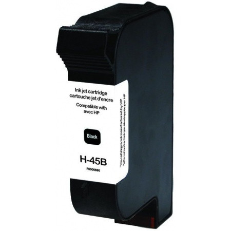 HP (COMPATIBLE PREMIUM) - HP 45 Noir Cartouche d'encre remanufacturée 51645AE Qualité Premium