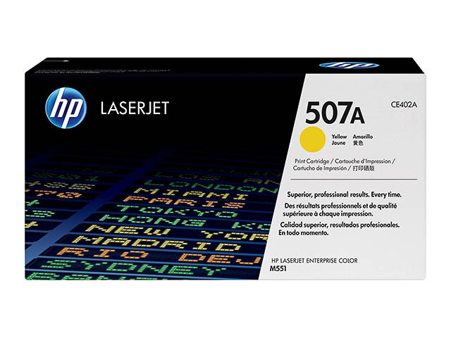 HP (ORIGINAL) - HP 507A Jaune Cartouche de toner originale CE402A