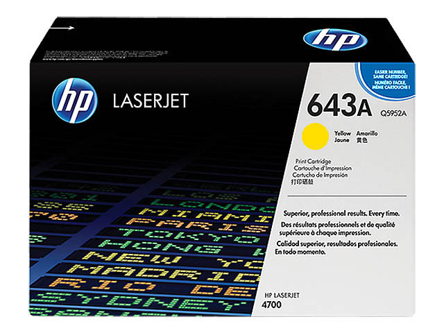 HP (ORIGINAL) - HP 643A Jaune Cartouche de toner originale Q5952A