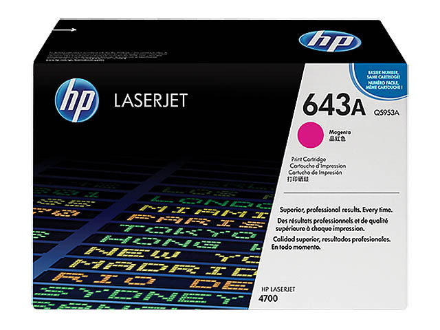 HP (ORIGINAL) - HP 643A Magenta Cartouche de toner originale Q5953A