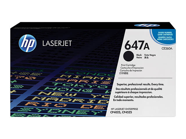 HP (ORIGINAL) - HP 647A Noir Cartouche de toner originale CE260A
