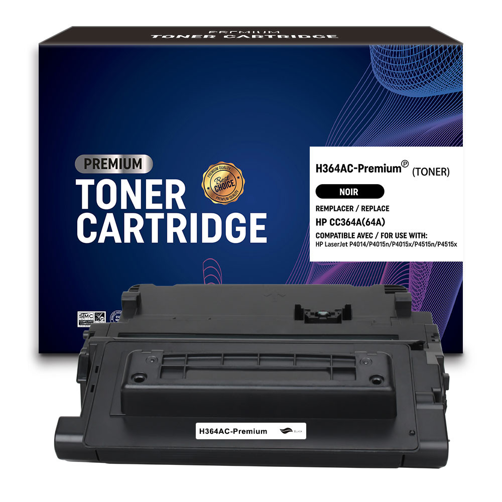 HP (COMPATIBLE PREMIUM) - HP 64A Noir Cartouche de toner générique CC364A Qualité Premium
