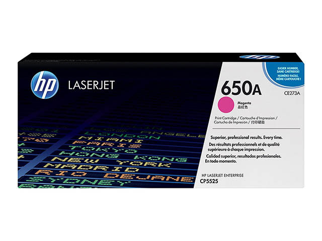 HP (ORIGINAL) - HP 650A Magenta Cartouche de toner originale CE273A