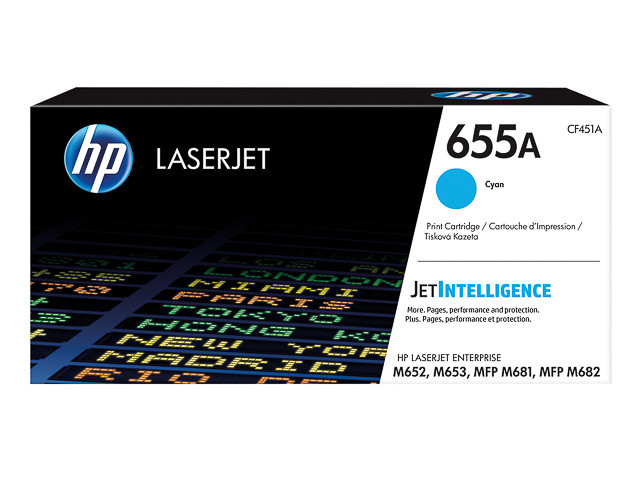 HP (ORIGINAL) - HP 655A Cyan Cartouche de toner originale CF451A
