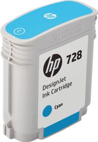 HP ORIGINAL - HP 728 / F9J63A Cyan (40 ml) Cartouche de marque