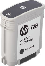 HP ORIGINAL - HP 728 / F9J64A Noir Mat (69 ml) Cartouche de marque